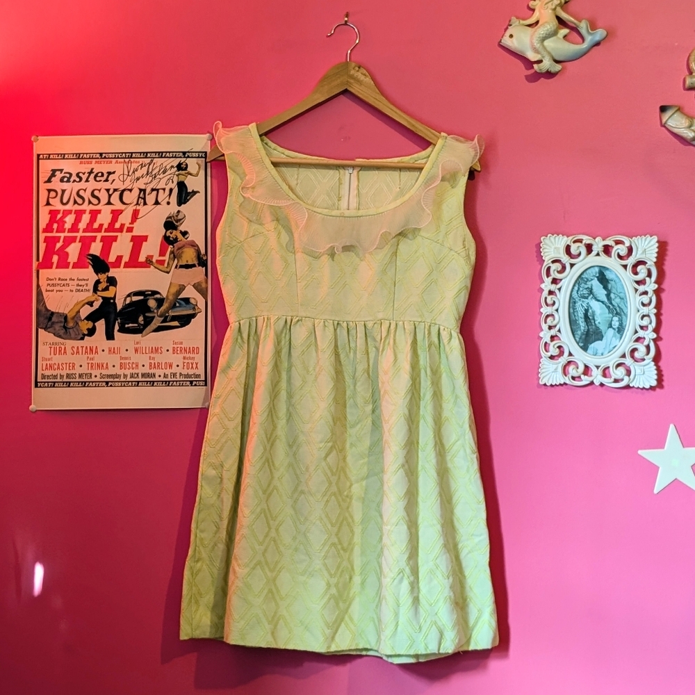 Vintage 1960s Babydoll Mod Mini Dress